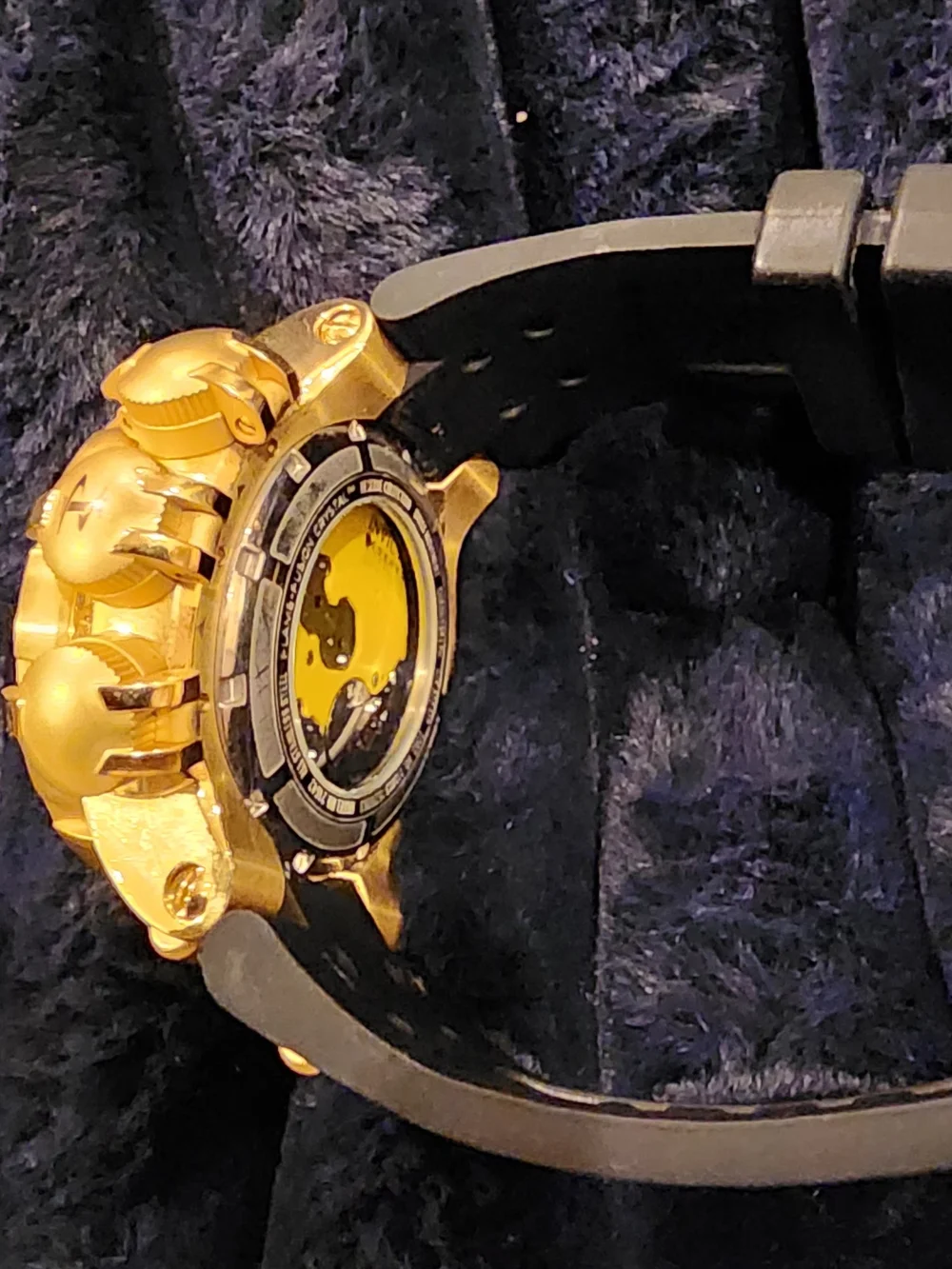 Invicta Men’s Gold and Black Chronograph Watch